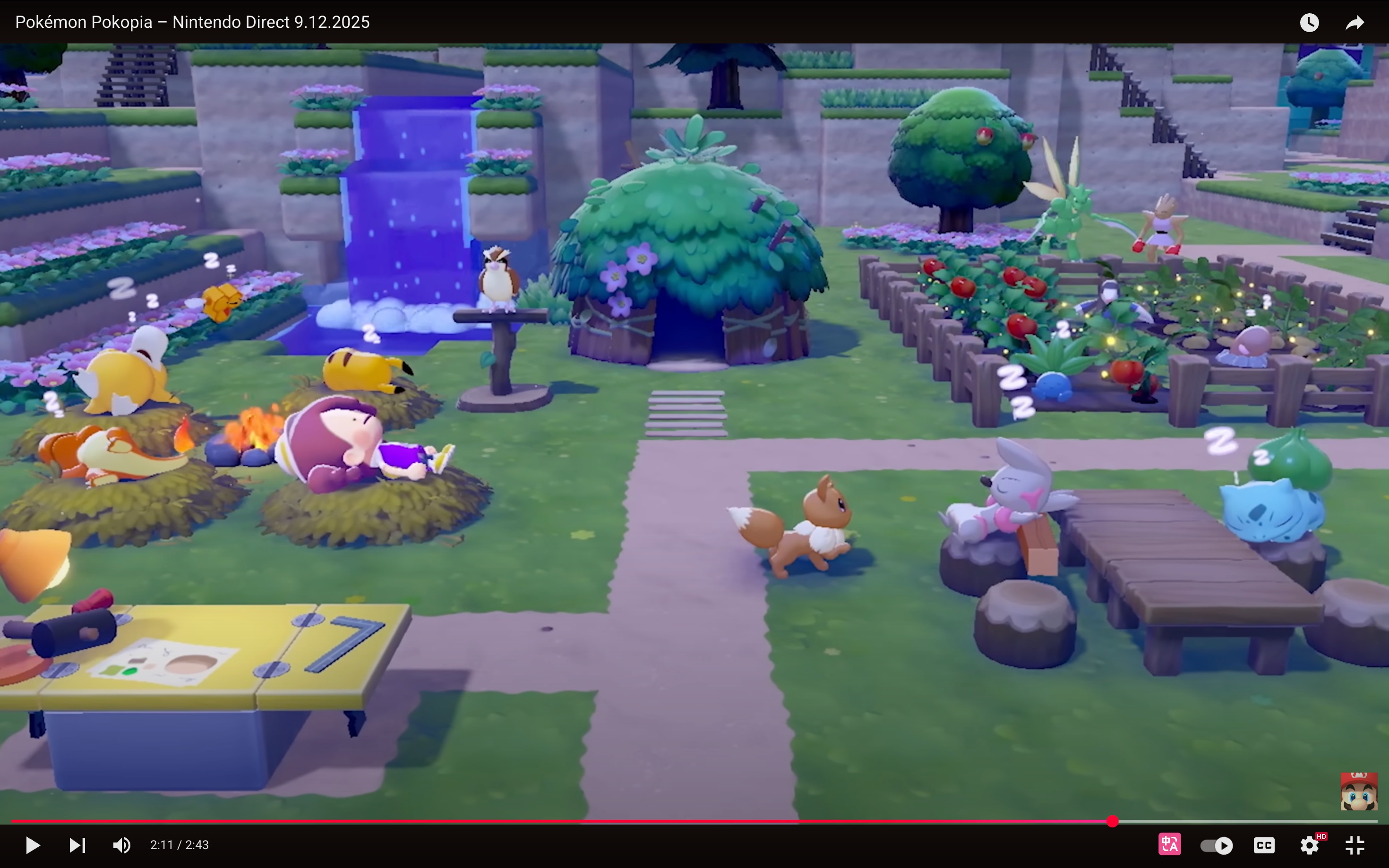 Pokopia island at night with warm lighting and calm atmosphere